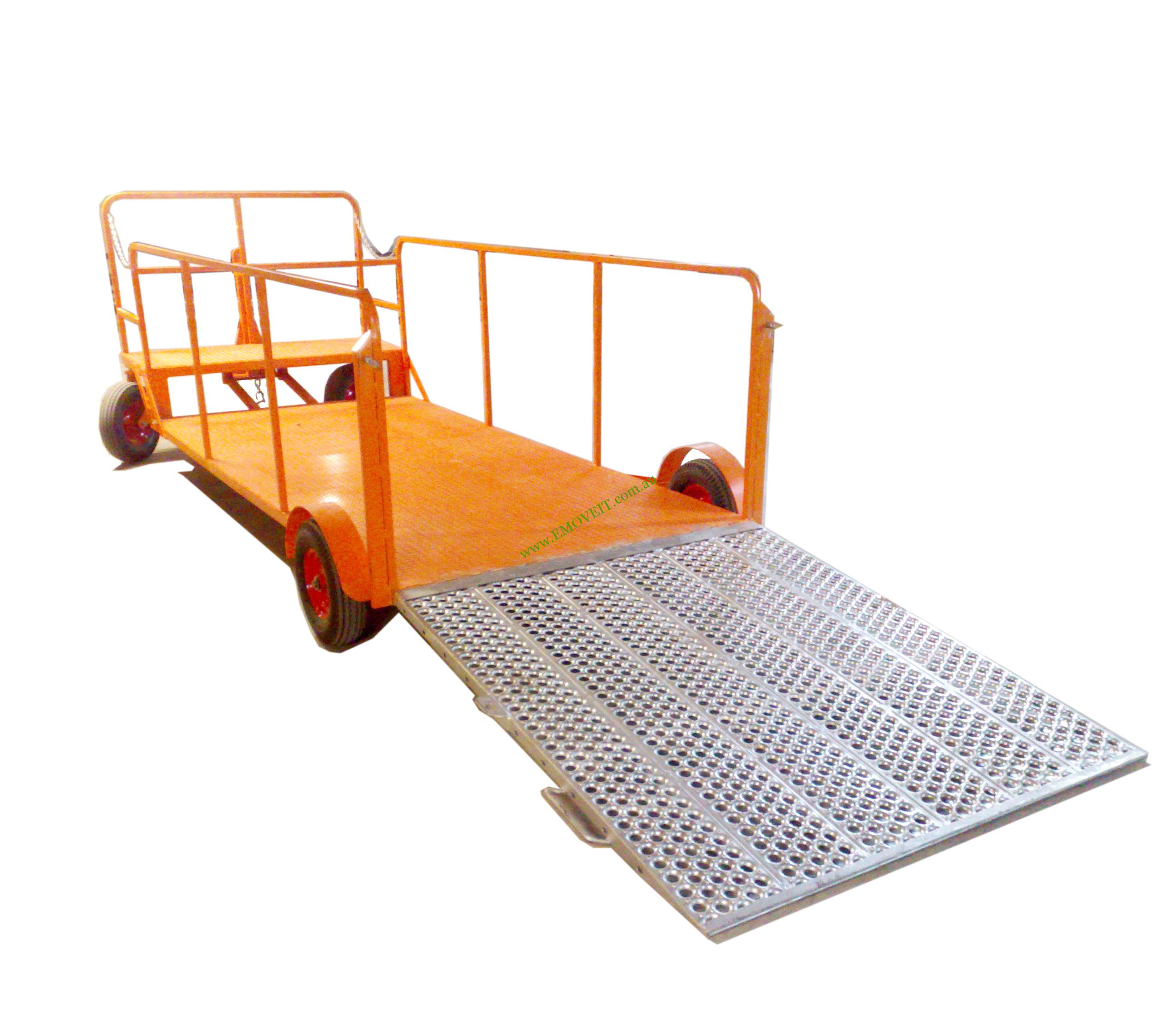 Wheelie Bin Trailer with Ramp TUG-WB8-400-TB