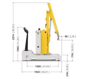 JL250 Hydraulic Mini-Crane with 270° rotation system