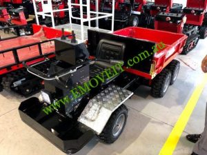 Pedestrian-controlled Hi Lift Mini Dumper and Tipper W400L on site