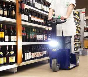 Zallys K2 Stand-On Electric Tug with interchangeable battery packs