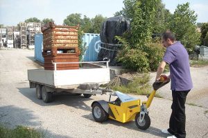 Alitrak TT-Plus Electric Tug towing equipment outdoors