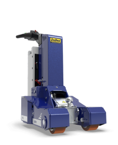 Zallys M16 tow tug with hydraulic hitch lifting a trailer