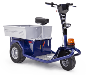 Seat-on Zallys electric tow tractor for warehouse operations