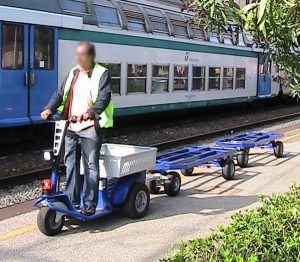 Zallys electric tow tractor with customizable towing accessories