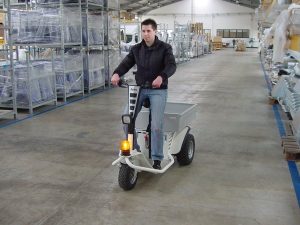 Zallys electric tow tractor towing industrial carts