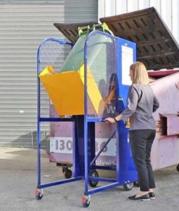 Alternative view of Ecolift bin lifter