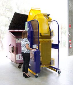 Alternative view of Simplicity Plus bin lifter