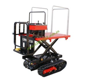 Elk Electric Vehicles navigating narrow spaces with tracked stability