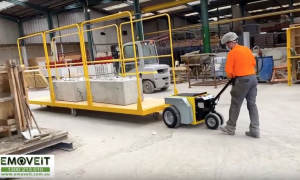Electric tug providing an alternative to manual handling of trailers and wheeled equipment